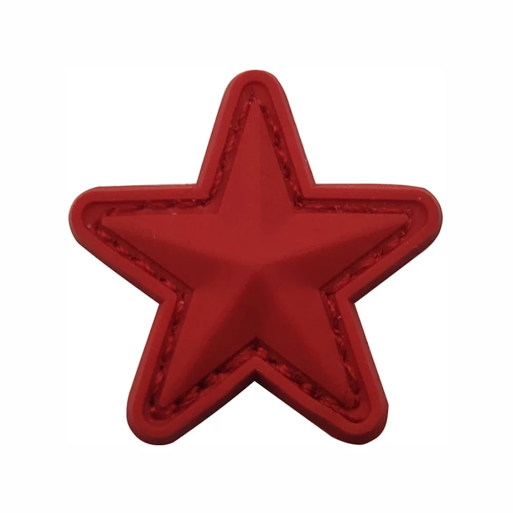 Parche de PVC con estrellas 3D, insignia para brazalete, pegatina, apliques, adorno, parches de goma decorativos de moda para Festival - imagen 4