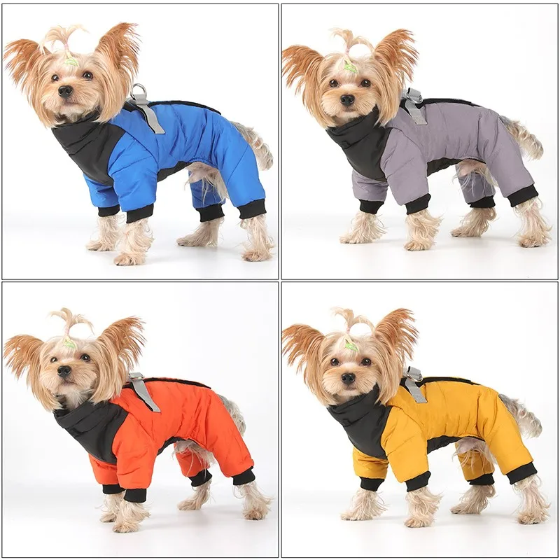 Chaqueta cálida de invierno para perro, mono impermeable para cachorro, ropa para Chihuahua, Bulldog Francés, Yorkie, abrigo, ropa para perros pequeños y medianos - imagen 2