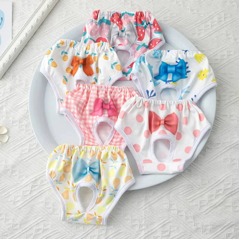 3 unids/set de pañales reutilizables para perros y mujeres, pantalones fisiológicos lavables para perros, pantalones transpirables para menstruación de mascotas para perros pequeños - imagen 2