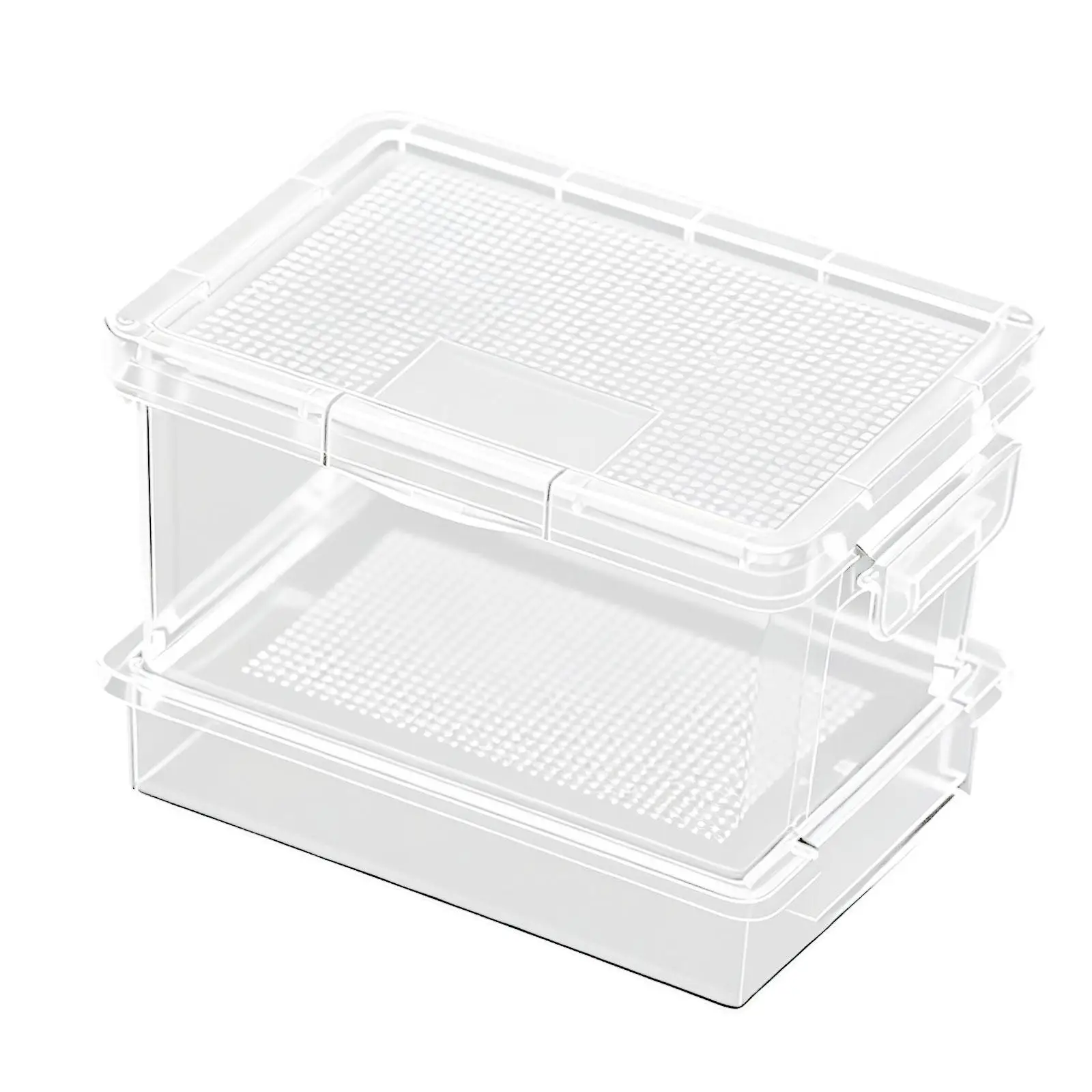 Caja de alimentación para reptiles, caja alimentadora portátil para reptiles para cricke, levantando gusanos de comida - imagen 2