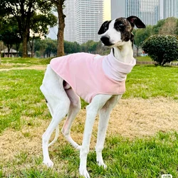 Suéter rosa de cuello alto para perros pequeños - Abrigo cálido de invierno