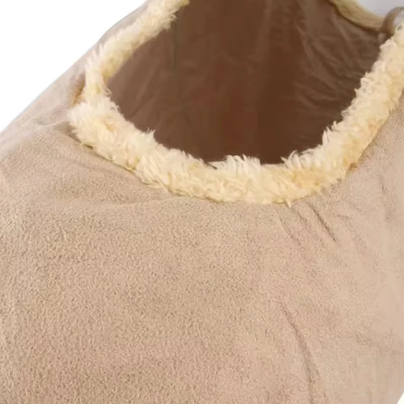 Túnel de felpa para gatos, juguete plegable de canal de gamuza para entretenimiento y relajación, juguete para gatos adecuado para jugar en casa - imagen 5
