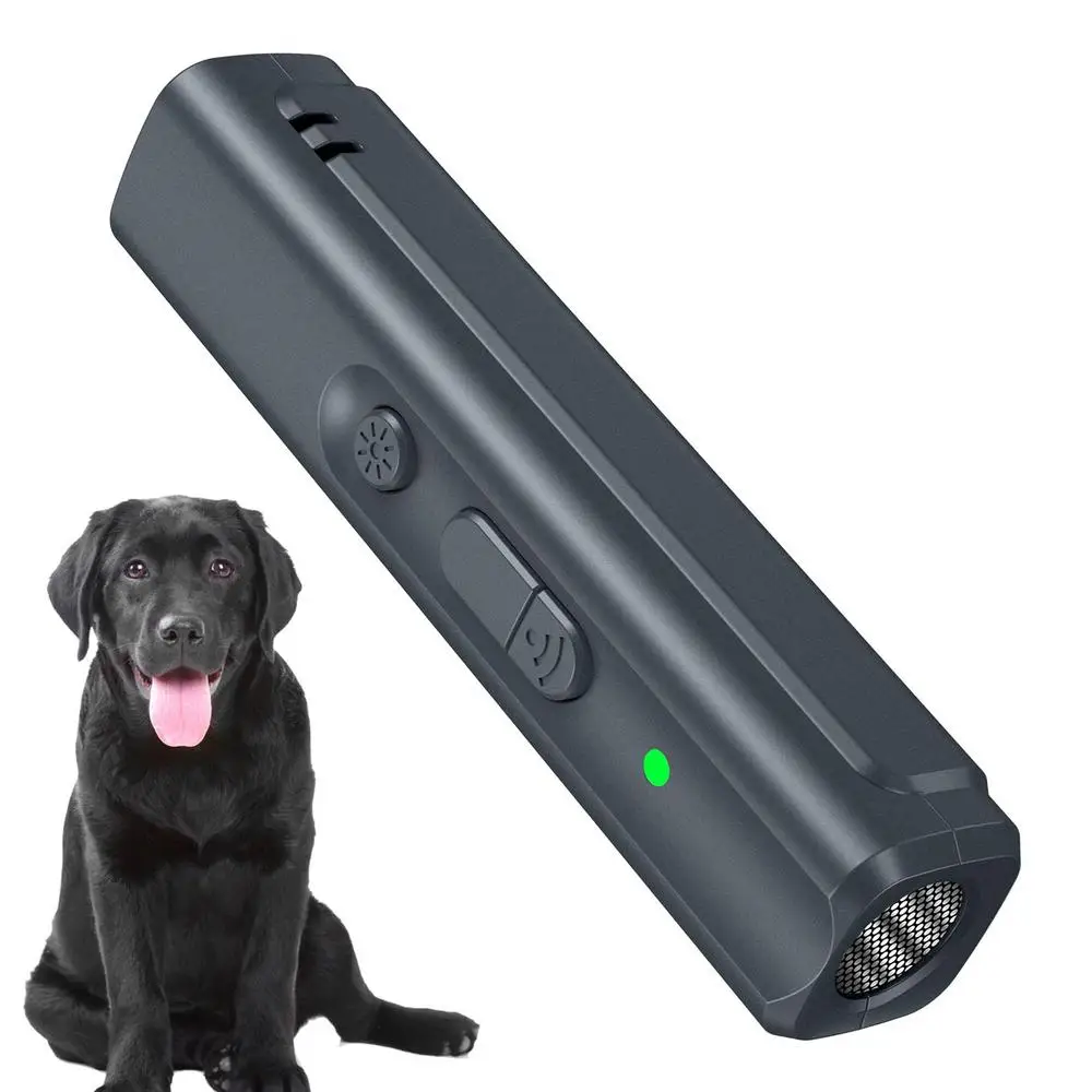 Un perro negro sentado al lado de un dispositivo electrónico