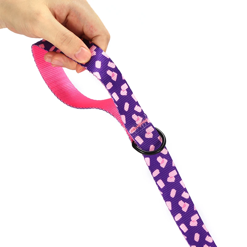 PLATTCO-collar personalizado para perro, accesorio ajustable de color rosa, para mascotas, unisex, mediano y grande, 5 tamaños, PDC318