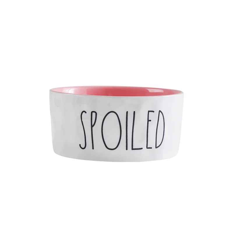 Cuenco inglés para mascotas con colores contrastantes, cuenco de cerámica para beber, cuenco de comida para gatitos grandes y medianos, suministros para perros - imagen 5