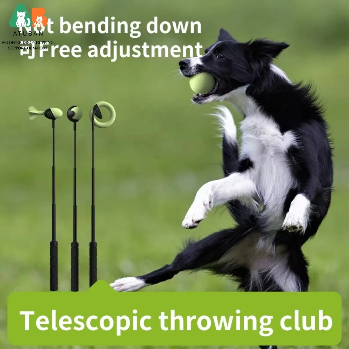 ATUBAN Juguete para buscar perros ecológico y portátil, fabricado en plástico reciclado, se adapta a pelotas de tenis estándar, perfecto equipo de ejercicio para perros - imagen 2