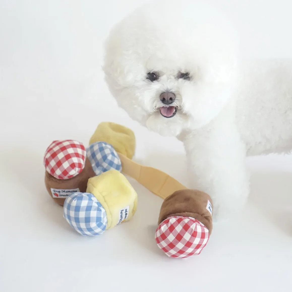 Lindo juguete de peluche de dibujos animados enlatados de mermelada para mascotas con sonido y comida oculta, comida lenta, BB llamado mascotas, cachorro, juguetes para perros pequeños - imagen 2