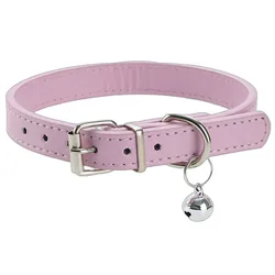 Collar de cuero con campana para perros – Cómodo y duradero