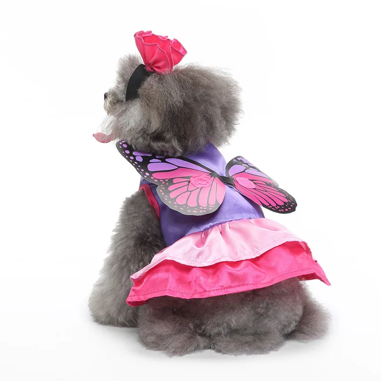 Nuevo Cosplay cuerno mariposa Hada vacaciones ropa para mascotas vestir ropa para perros productos para mascotas - imagen 2