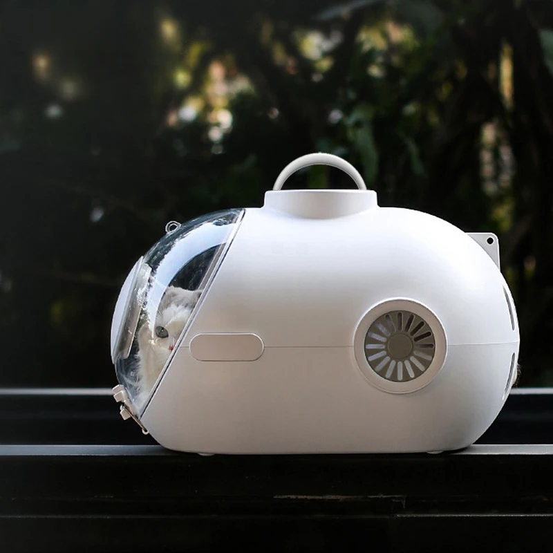 Bolsa para gatos de gran capacidad, cápsula espacial, mochila portátil con apertura cruzada para suministros saliente para mascotas, productos para gatos, accesorios para perros - imagen 2