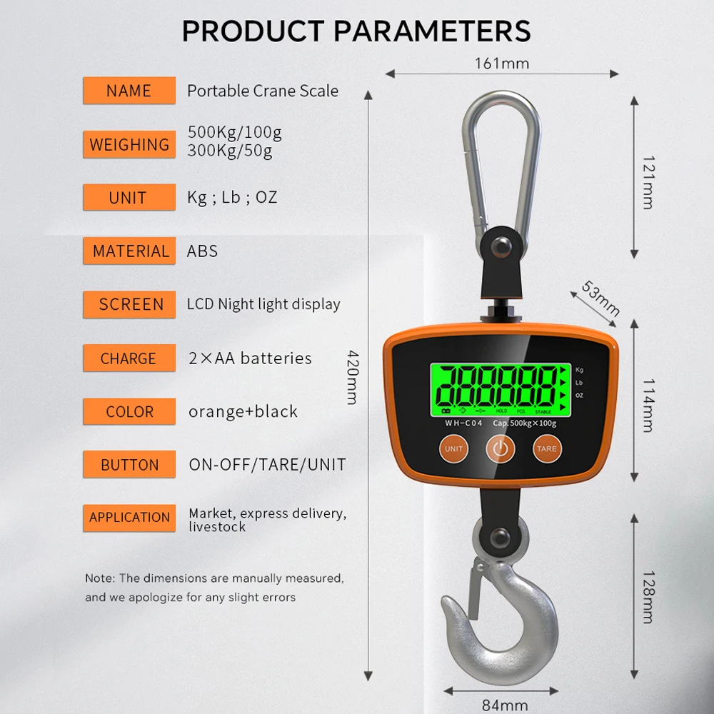 Báscula digital colgante con gancho para pesar gatos y perros - imagen 4