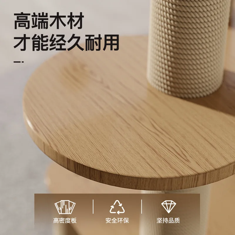 Marco de escalada para gatos, nido para mascotas, plataforma de salto grande integrada de lujo para mascotas, juguete cápsula espacial, marco de escalada grande multicapa para gatos - imagen 4