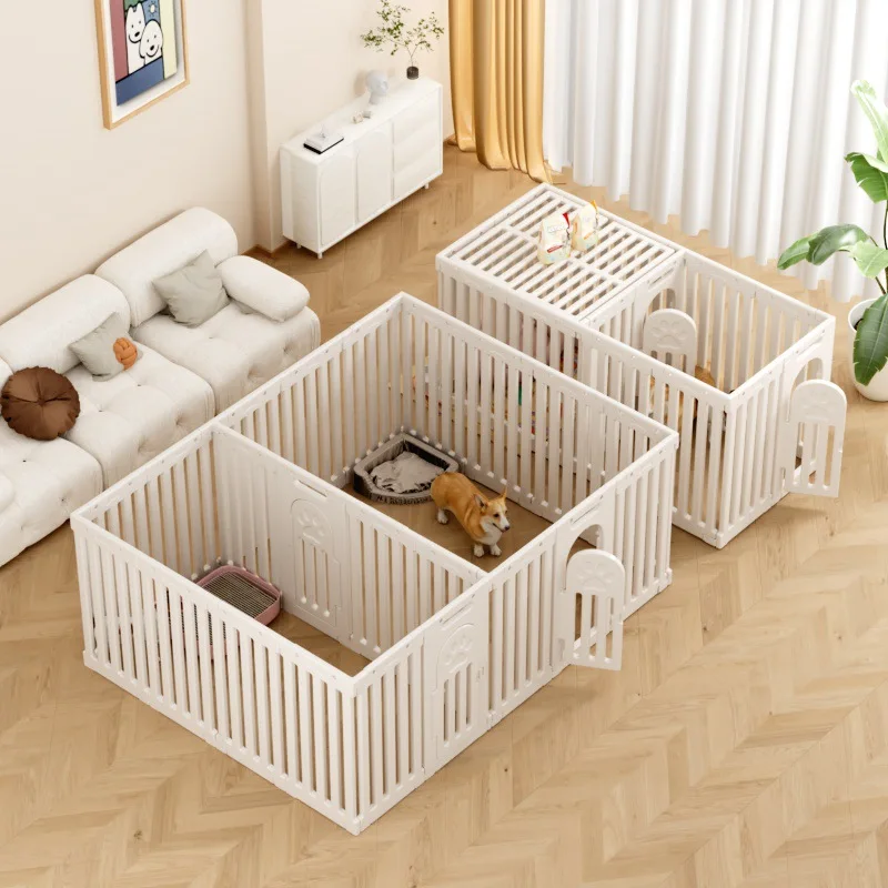 Valla para mascotas de 76CM, jaula para perros de interior, perros pequeños y medianos, valla de oso de peluche Corgi, productos para mascotas - imagen 4