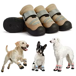 Botas transpirables para perro, suela suave antideslizante y resistente
