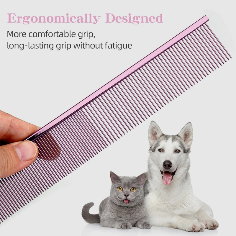 Peine con diseño de colorete en polvo para niñas, peine de esteticista para mascotas, colores de peine para Piano, acabado mate de alta tecnología, aseo para gatos y perros - imagen 3