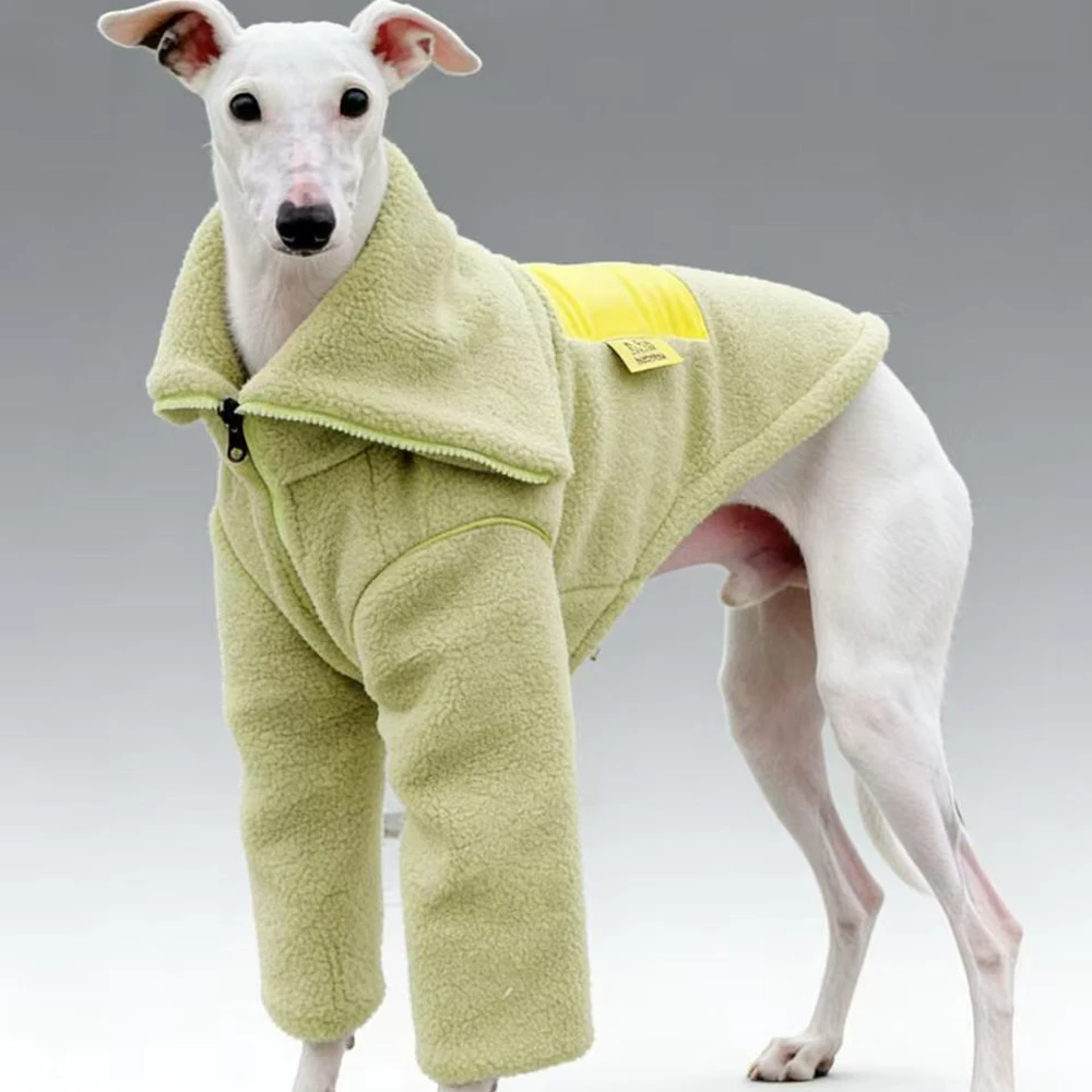 Sudadera de lana con cremallera para galgo inglés y whippet - imagen 4