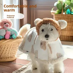 Manta para perro, colcha para dormir para mascotas, camisón de oso para salir, calidez de otoño e invierno, capa para perro pequeño, ropa, suéter, productos para mascotas