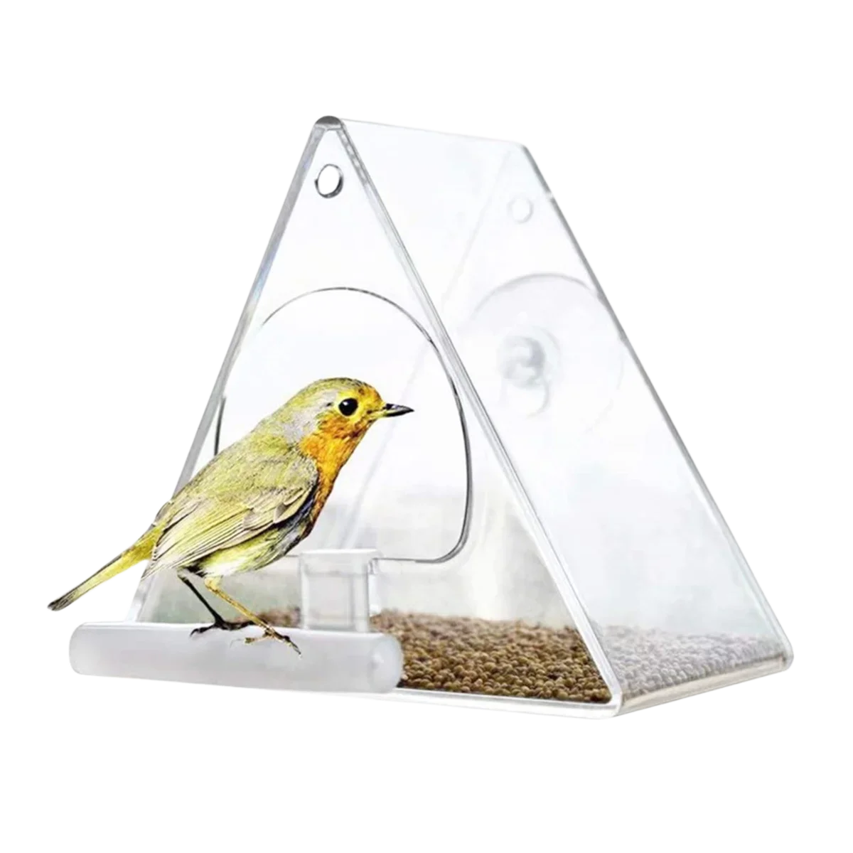 Comedero para pájaros de ventana con ventosa ultrafuerte resistente - imagen 4