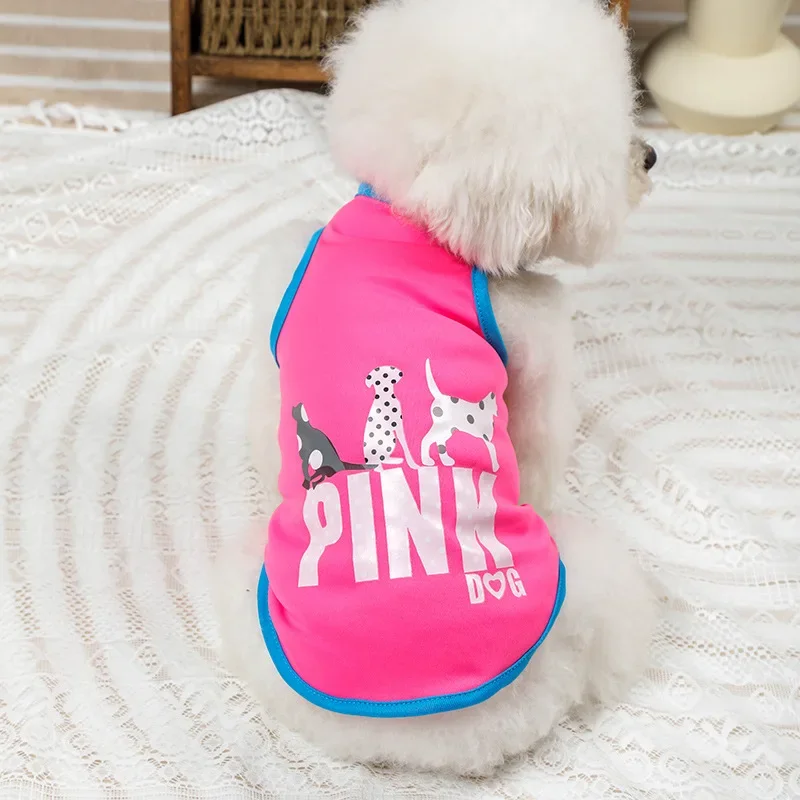 Lindo chaleco para mascotas, ropa a rayas para perros, camiseta sin mangas de verano para gatos, ropa de verano para cachorros, camisa para perros, accesorio duradero de Color sólido para perros - imagen 3