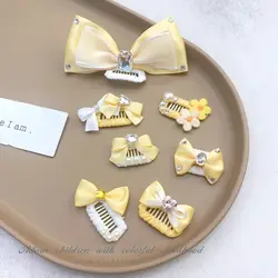 Pinza de pelo para perros – Lazo con perlas de diamante y peluche