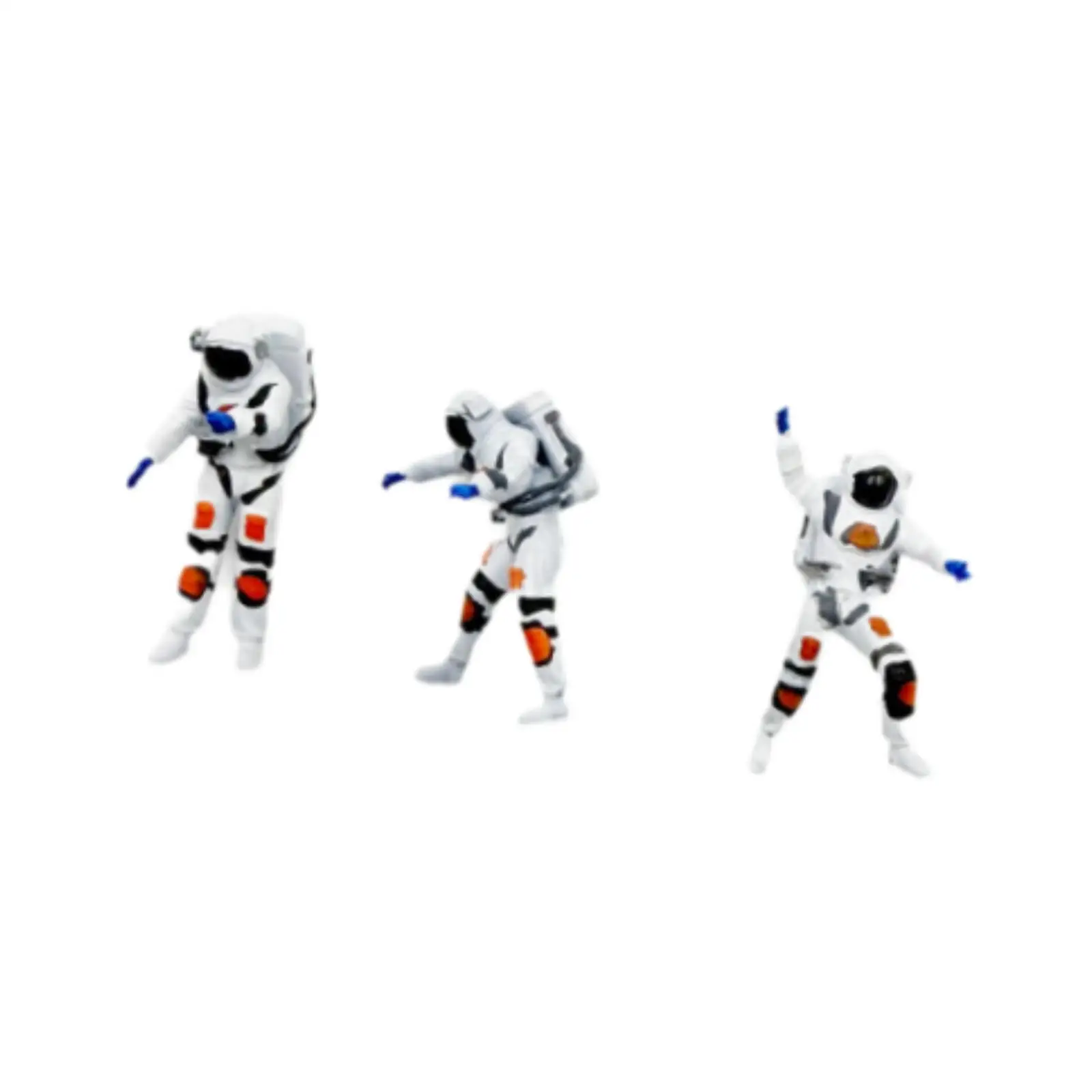 Astronaut Figure 1:64 Scale Craft Space Decor Set Cute Decorative Collectible Miniature Scene Layout Sculpture Astronaut Statue Astronaut Figure 1:64 Scale Craft Space Decor Set Cute Decorative Collectible Miniature Scene Layout Sculpture Astronaut Statue