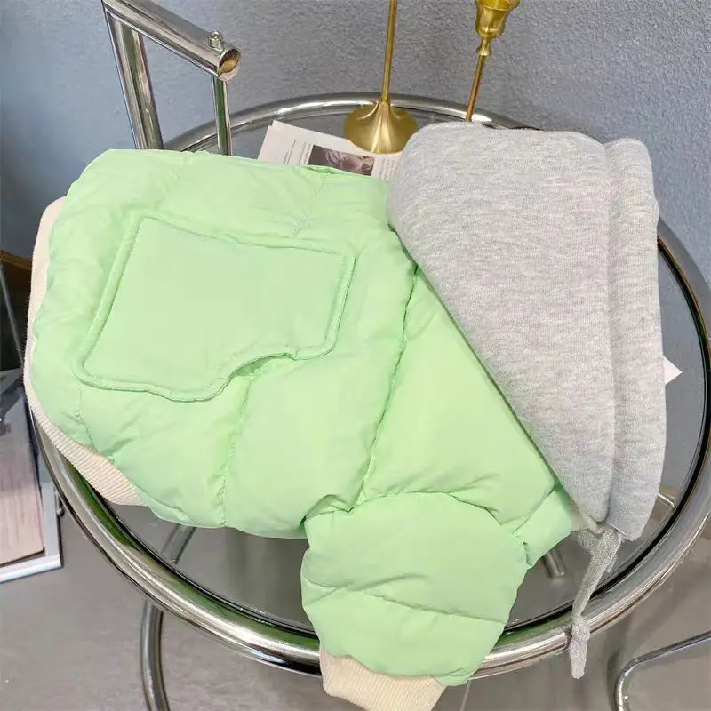 Otoño/Invierno chaqueta deportiva extraíble Parkas para perros y gatos ropa para perros Teddy ropa de dos piernas ropa para perros pequeños - imagen 2