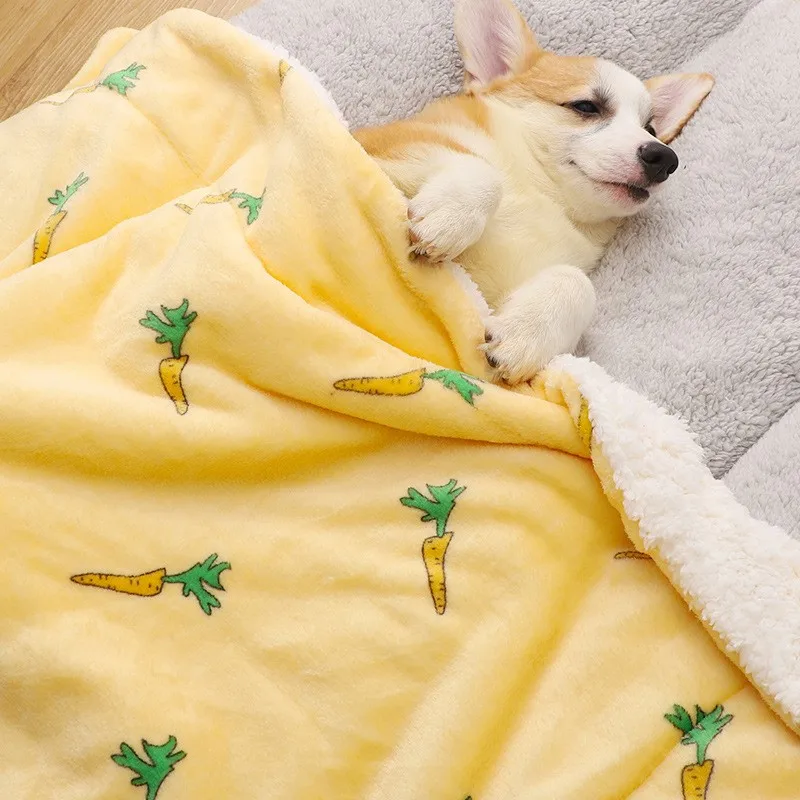 Manta para dormir de invierno para perros y gatos, manta para mascotas, suave, cómoda y cálida