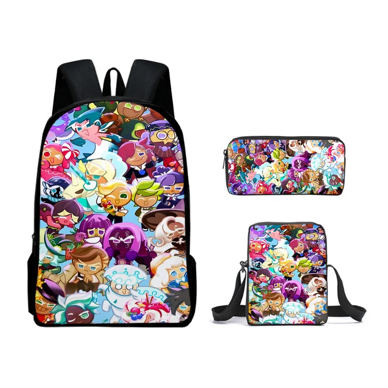 Cookie Run: Mochila Kingdom Shadow Milk Cookie, Mochila escolar para estudiantes, Mochila escolar de dibujos animados de Anime, Mochila con cremallera, regalo para hombros - imagen 4