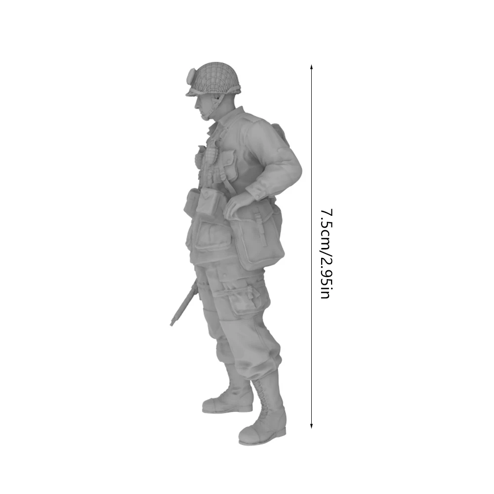 Figura soldado resina miniatura sin pintar para rol y coleccionismo - imagen 3