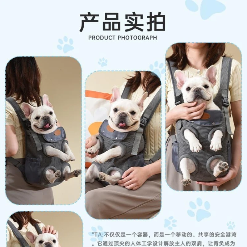 Mochila transpirable 2 en 1 para perros y gatos – Viajes verano - imagen 3