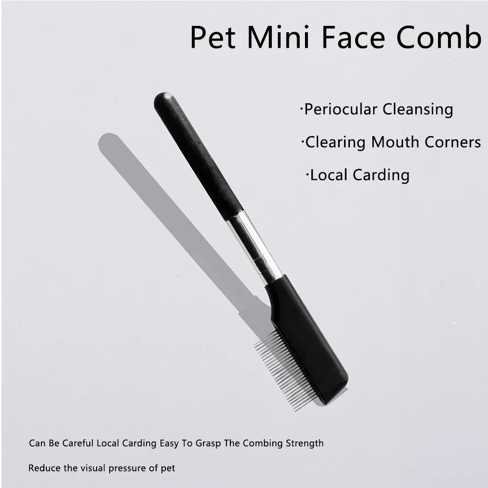 Peine de limpieza Facial para mascotas, elimina las manchas de desgarro, peine para palabras, tijeras de reparación de pelo de perro, peine de pelo de gato, suministros de limpieza para mascotas, accesorios - imagen 5