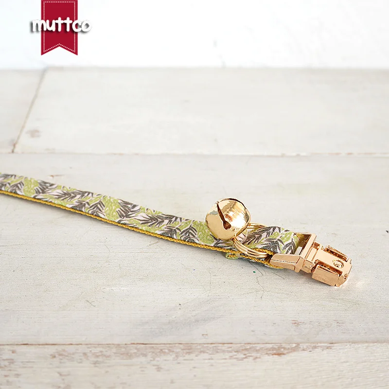 MUTTCO-collar de gato grabado de forma independiente, diseñado y fabricado a mano, usable y duradero, para senderismo en la jungla, 2 tamaños, UCC156 - imagen 3