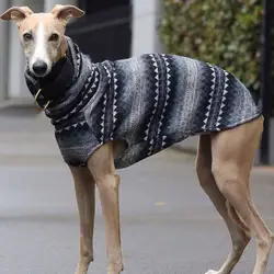 Chaleco de lana cuello alto para Whippet – Abrigo bohemio invierno