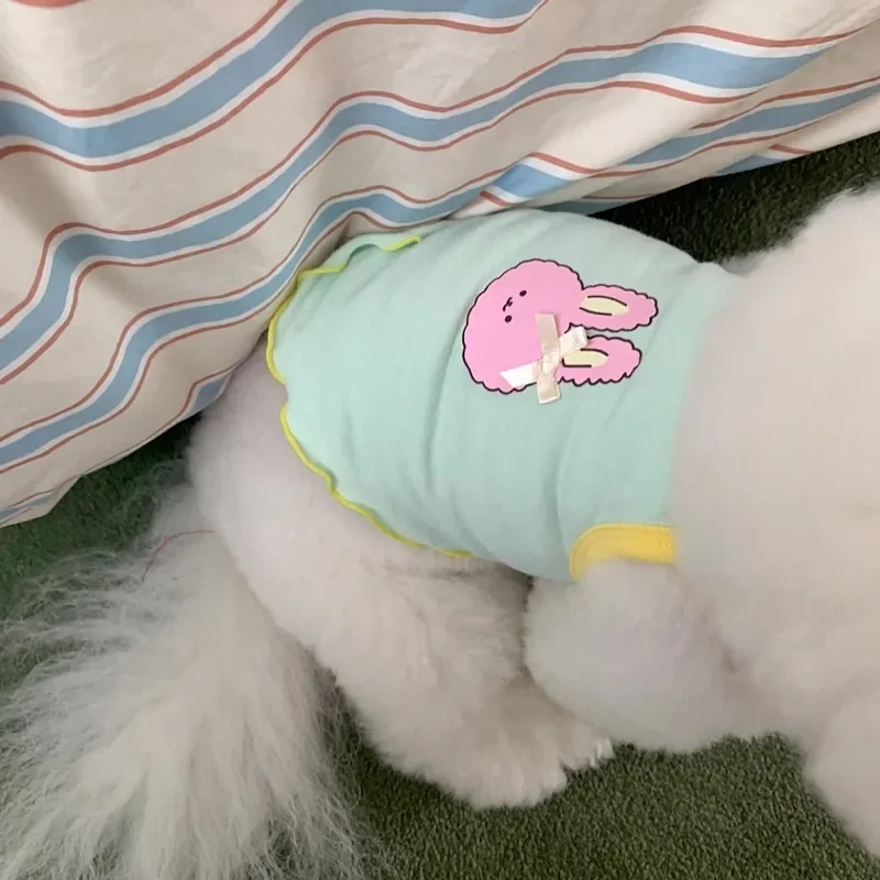 Lindo chaleco de verano para mascotas, ropa para perros medianos, chalecos transpirables para mascotas, camiseta con estampado de animales para perros y gatos, tirantes bonitos de peluche Yorkshire - imagen 5