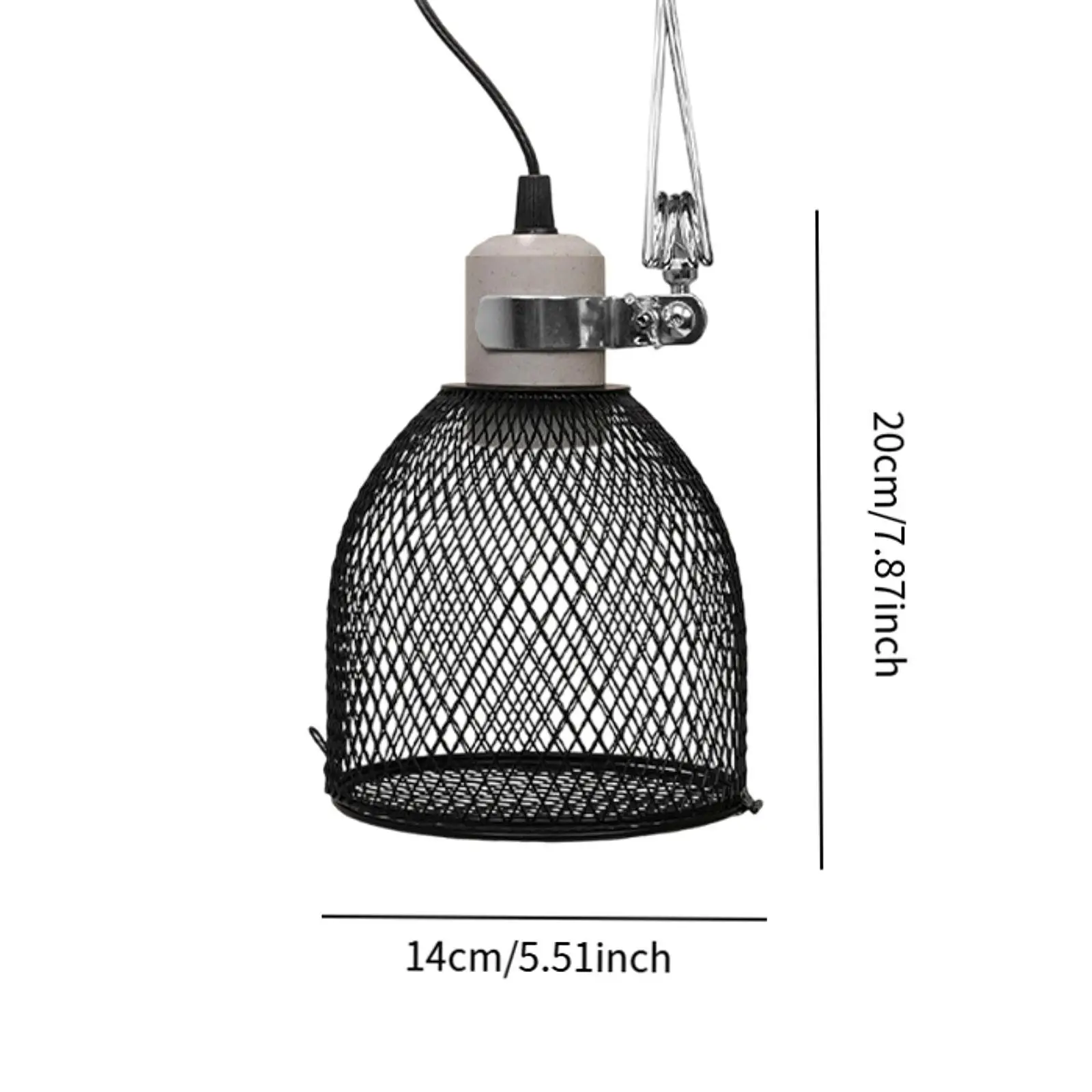 Reptile Heating Lamp Shade Anti Scald Heater Guard for Amphibians Snake Bird