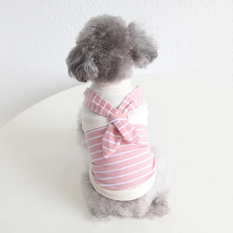 Bufanda a rayas para parejas, traje para gatos, vestido de una pieza, ropa para perros y mascotas, suministros para perros pequeños, ropa para perros - imagen 5