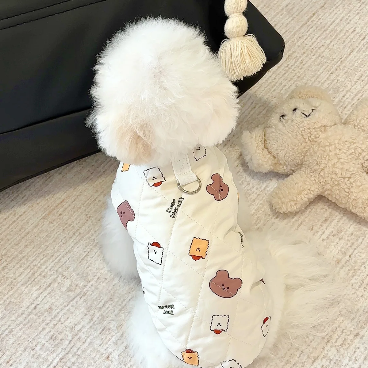 Chaleco cálido de otoño e invierno para mascotas, abrigo grueso de doble cara, chaqueta para perros y gatos para perros pequeños y cachorros |   Ropa para clima frío