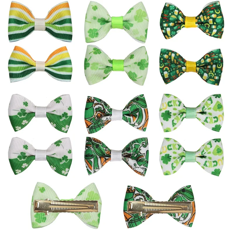 Pinzas para el pelo para perro, horquilla para cachorro, lazos de aseo, Día de San Valentín, Día de San Patricio, accesorios para la cabeza de Pascua, 10/20 piezas - imagen 3