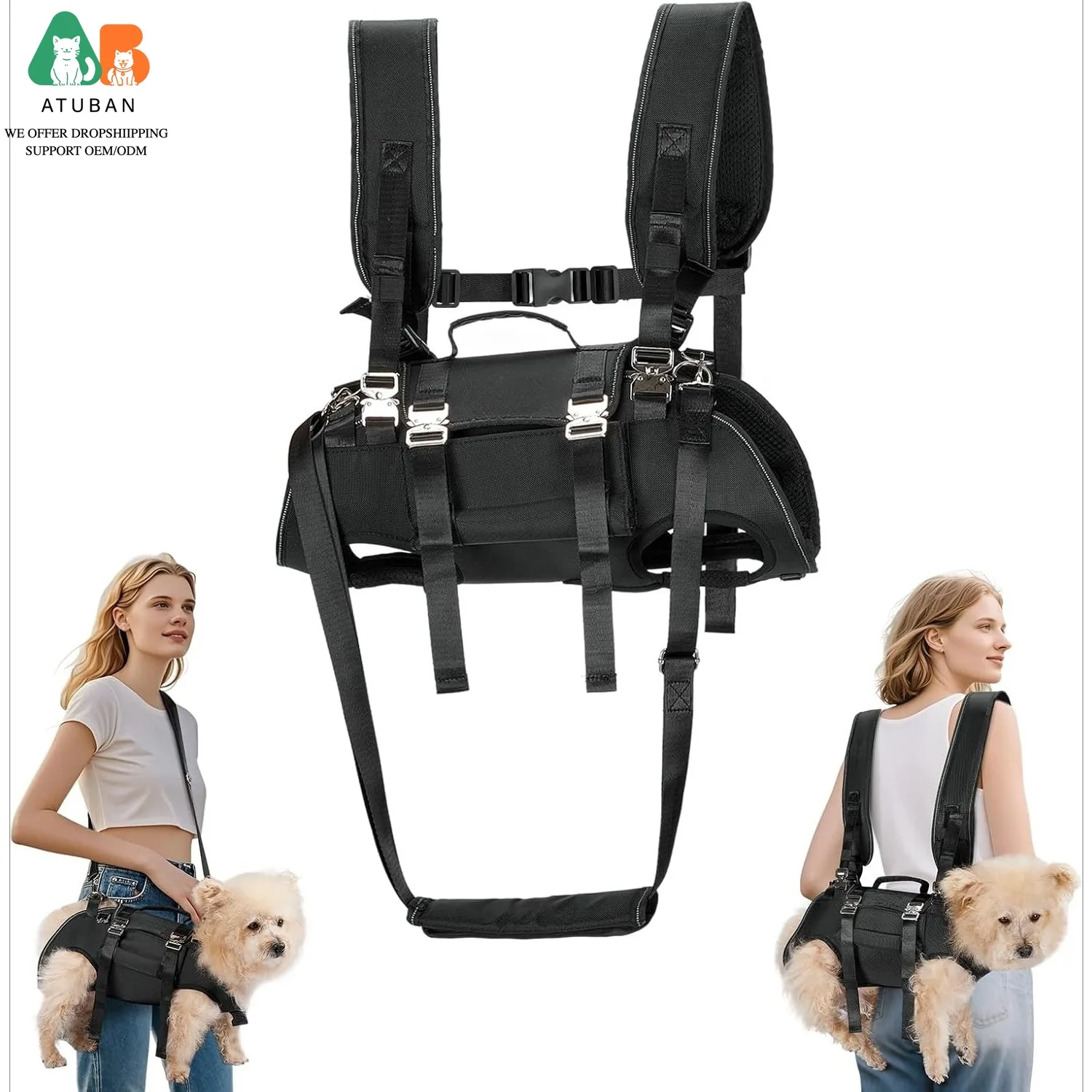 ATUBAN Arnés de Elevación para Perros de 2-21 kg – Transporte y Emergencia