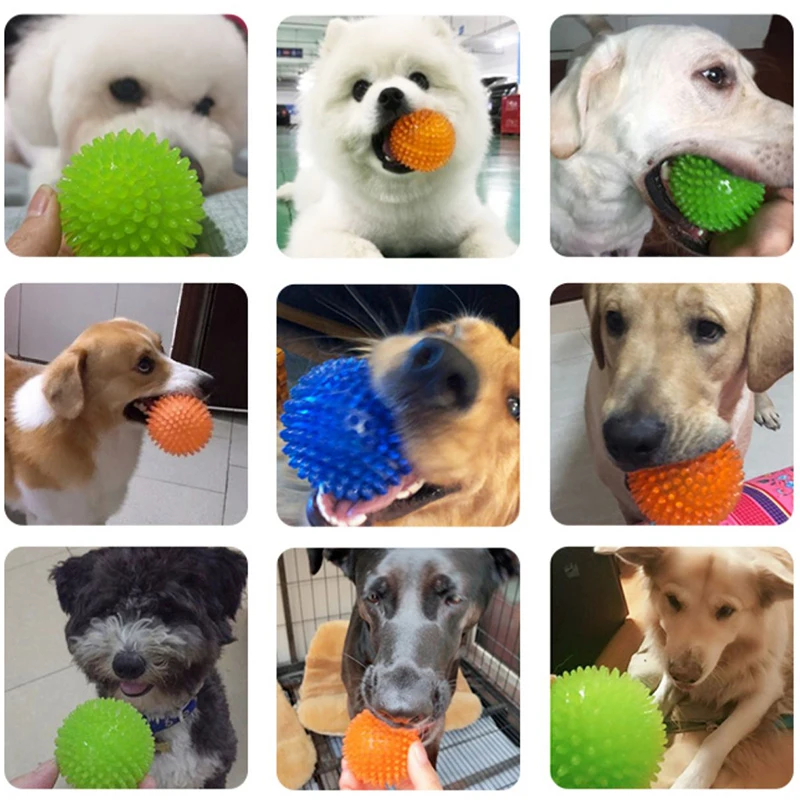 Suministros para perros, pelota hinchable, juguetes para masticar para perros pequeños, medianos y grandes, borde para cachorros, pastor, Corgi, juguete interactivo súper duradero - imagen 4