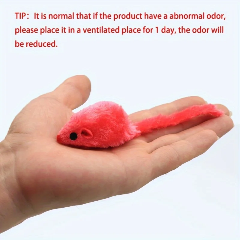 Paquete de 25 juguetes de peluche para gatos, ratones pequeños, juguetes para gatos en forma de ratón, juguetes interactivos para ratones adecuados para juegos agresivos y deportes - imagen 5
