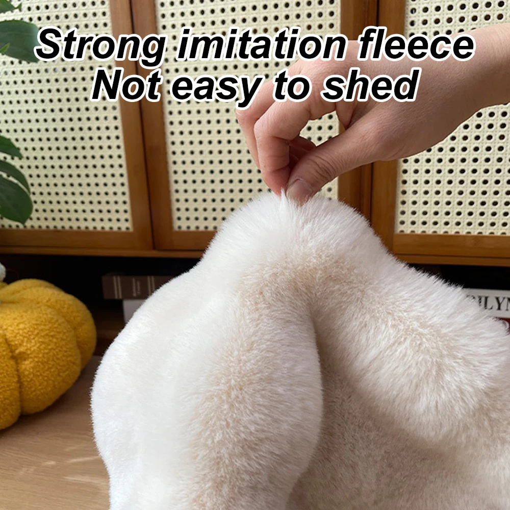 Estera de cama de felpa para gatos, cama redonda para gatos, perros pequeños, estera de dormir de lana para mascotas, nido para cachorros y gatitos, cojín para mascotas, accesorios para gatos, invierno - imagen 5