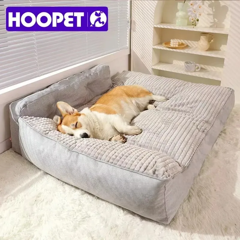HOOPET-cama para dormir cálida para perros y gatos, estera nido acogedora, cojín para perros medianos y grandes, perrera, suministros para mascotas