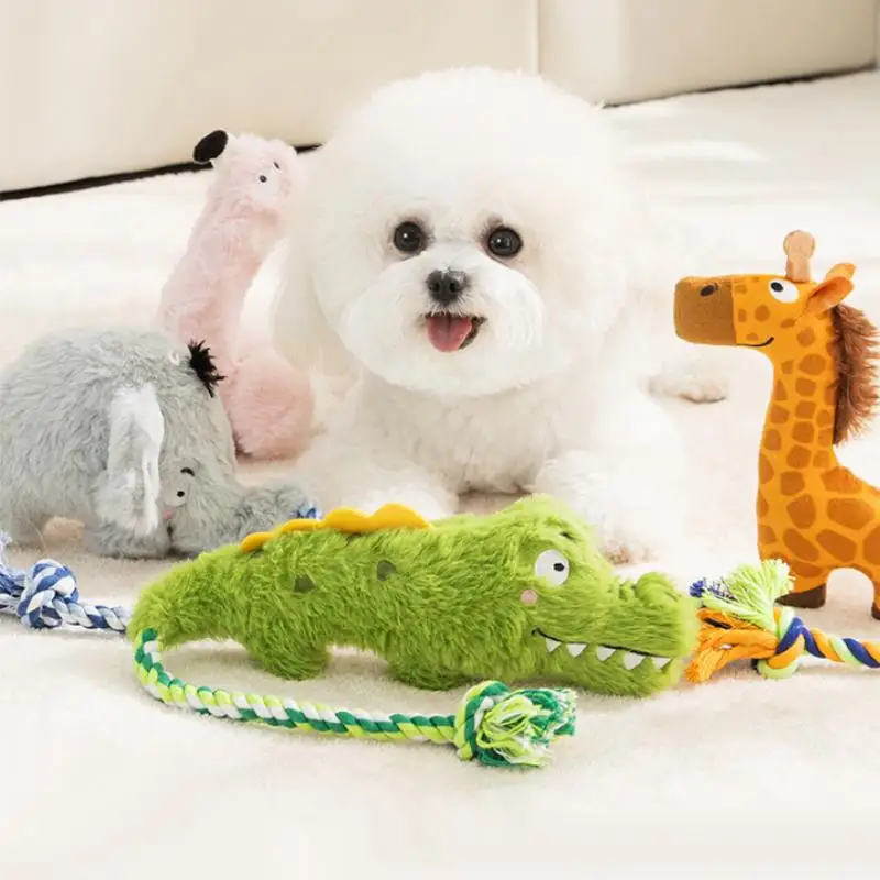 Juguete de cuerda para cachorros con sonido – Resistente y masticable - imagen 3