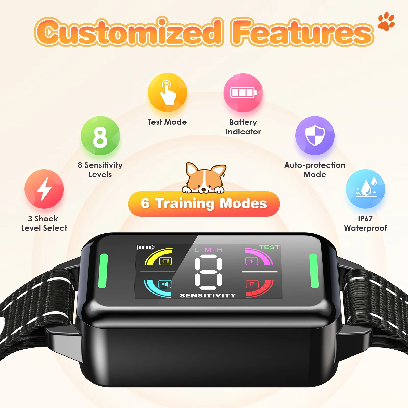 Collar antiladridos automático para perros vibración y modo silencioso - imagen 3
