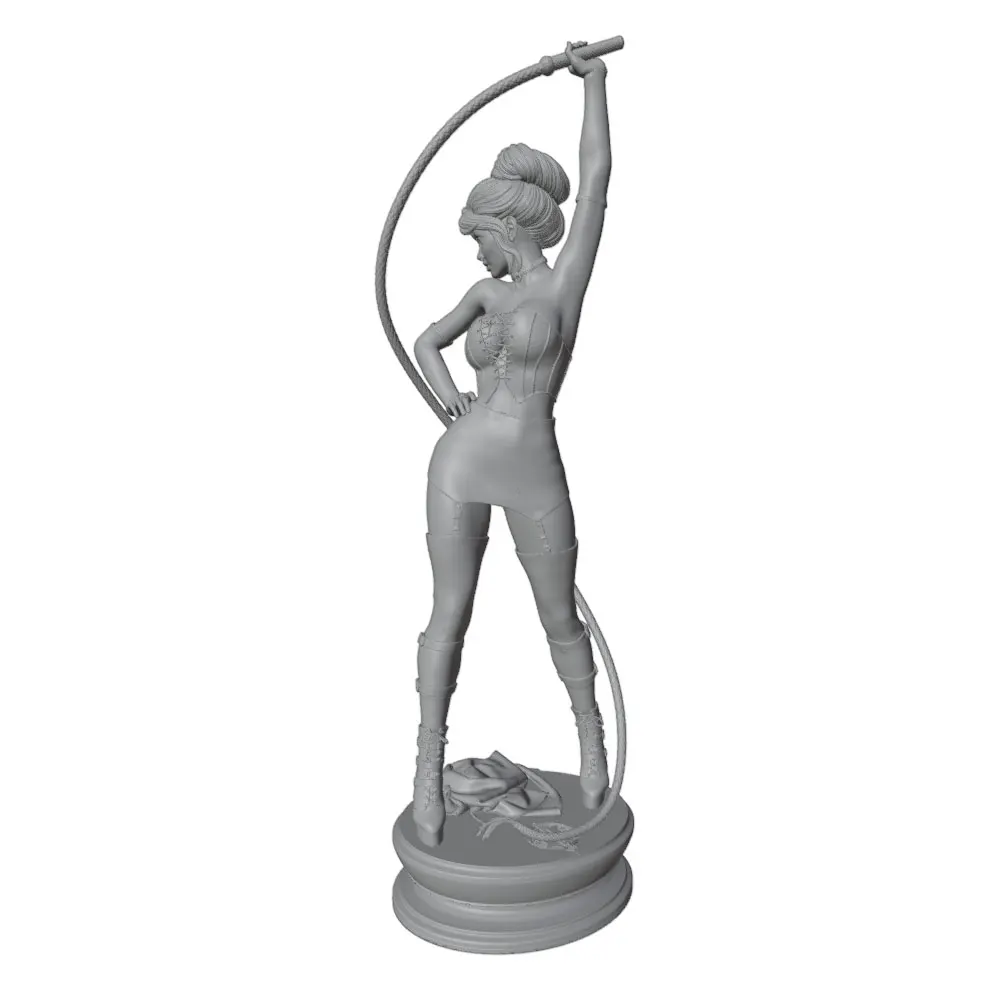 Figuras de resina femeninas sensuales con látigo sin montar ni pintar - imagen 5