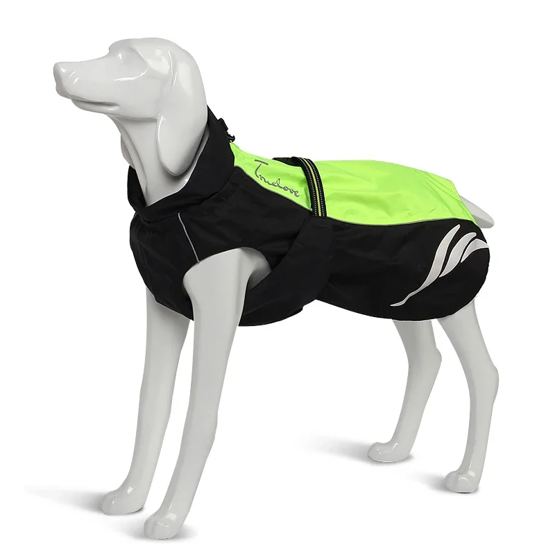 Winhyepet-abrigo impermeable para perros pequeños y grandes, chaqueta reflectante para exteriores, disfraz, sudaderas con capucha de moda, ropa para mascotas - imagen 2