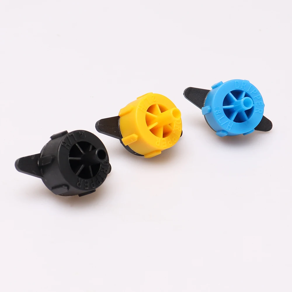 Cabezal emisor compensador de presión de flujo fijo para invernadero, 2L, 4L, 8L, planta de jardín, Micro regulador de flujo de agua, goteros de riego - imagen 2