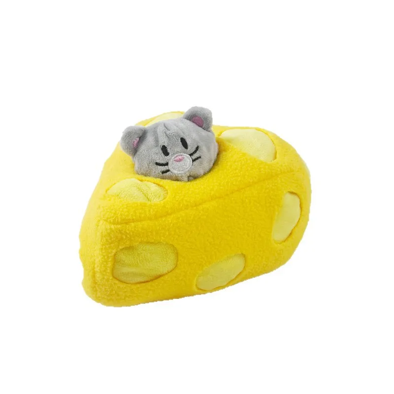 Juguete para perros con alimentación lenta Snuffle, juguete interactivo de felpa para ocultar el tratamiento chirriante, juguete para masticar Molar para cachorros, mascota de estimulación Mental - imagen 5