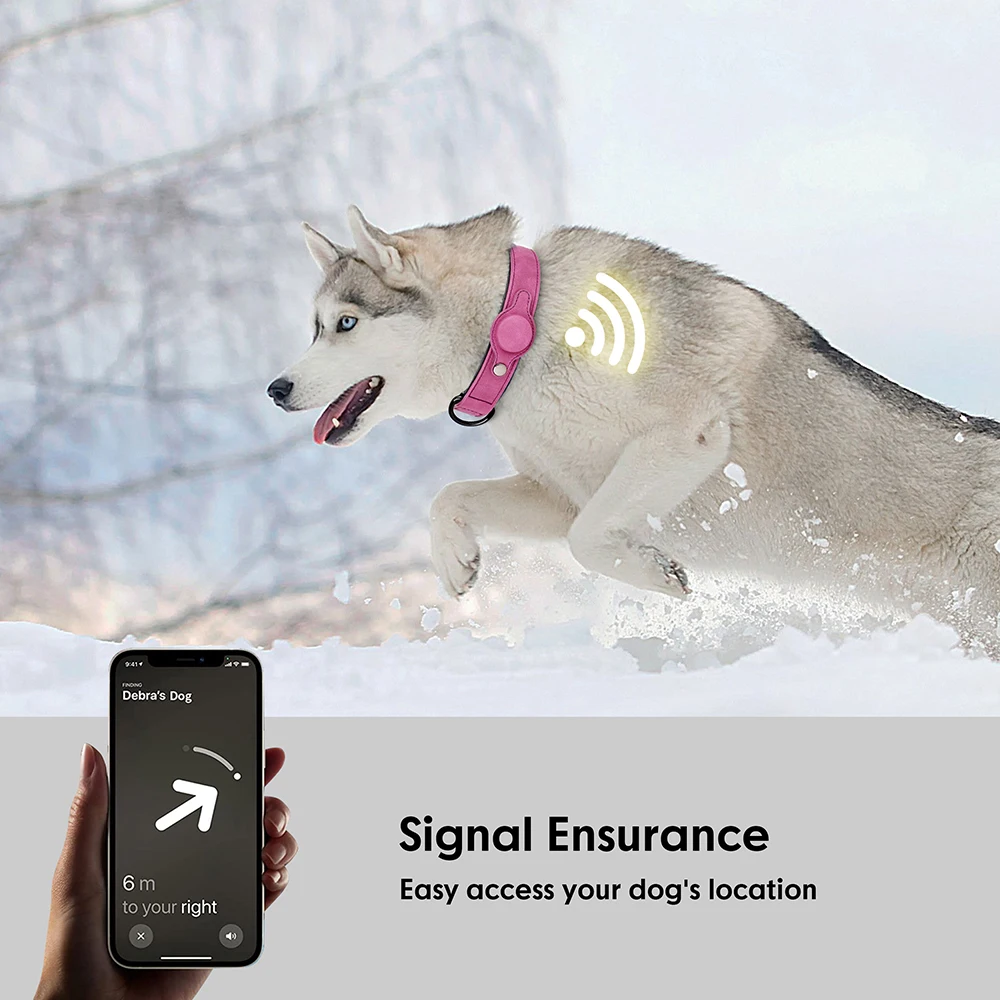 Collar de cuero PU para perro, collares para mascotas de alta calidad, Collar con etiqueta antipérdida ajustable para accesorios para perros pequeños y medianos - imagen 4